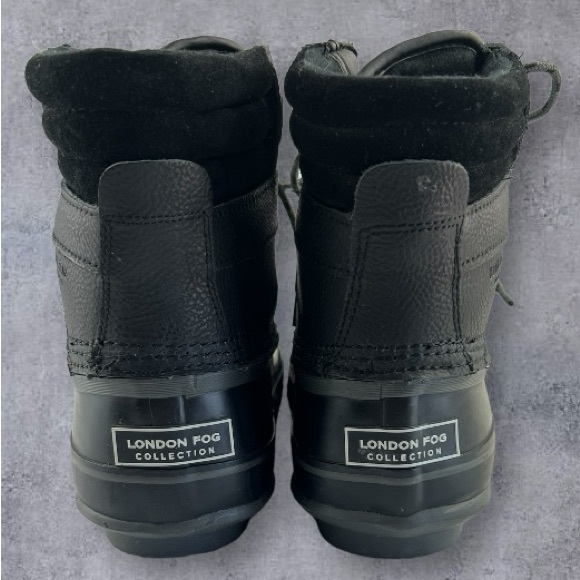 London Fog Ashford 3 Waterproof Insulated Duck Boots Black Men’s CG0440 Sz: 8M - Picture 4 of 12